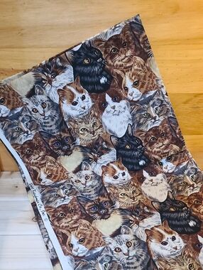 Cat Variety Pet Print Design Fabric Material - New